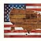 Homeroots Set Of Two American Flags White Framed Print Wall Art, 2PK 405721 - alternate 3