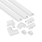 D-Line 1.18 x 0.59in White 5ft Kit.  6x 5ft Lengths + 10 Accessories US/5FTKIT-3015W - alternate 1