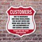 Signmission Restricted Area Shield Sign Customers Du, 6 Inch X 6 Inch, Plastic Sign SHI-P-6-458 - alternate 4