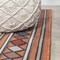 Jonathan Y Sebastian High-Low Modern Diamond Border Orange/Ivory 3 ft. x 5 ft. Indoor/Outdoor Area Rug HWC102C-3 - alternate 5
