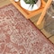 Jonathan Y Tela Bohemian Textured Weave Floral Red/Taupe 8 ft Octagon Indoor/Outdoor Area Rug SMB100A-8TGN - alternate 5