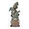 Homeroots Set of Two 11" Blue and Green Polyresin Christmas Figurine Tabletop Sculpture, 2PK 518087 - alternate 3