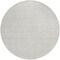 Homeroots 8' Taupe And Silver Round Geometric Washable Indoor Outdoor Area Rug 594517 - alternate 5