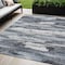 Homeroots 5' X 8' Gray And Silver Abstract Washable Indoor Outdoor Area Rug 612510 - alternate 1