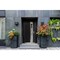 Vdomdoors Aluminum Door Cynex 6116 Black Entry Steel Metal Modern Painted W36xH80 Left Inswing CYNEX6116EXD-BLK-W36xH80-LH-I - alternate 4