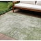 Homeroots 9' X 12' Green And Ivory Abstract Washable Indoor Outdoor Area Rug 612326 - alternate 1