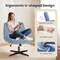 Yssoa Criss Cross Chair Legged, Home Office Desk Chair No Wheels Armless, Wide Seat Swivel Vanity C 3A88FNCHAIROFFICEBLU01 - alternate 5