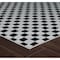 Homeroots 10' Black and White Geometric Distressed Indoor Outdoor Runner Rug 558806 - alternate 5