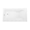 Kingston Brass 54" Acrylic Rectangular 3-Wall Alcove Tub Combo w/ Armrests in Glossy White/Polished Nickel CVTAP543023L6 - alternate 3