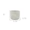 Homeroots Light Gray Cement 39 Ounce Striped Round Distressed Pot Planter 487441 - alternate 2