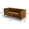 Homeroots Ginger Velvet Upholstered Sofa with Bolster Pillows 473450 - alternate 3