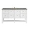 James Martin Vanities Breckenridge 60" Single Vanity, Bright White, w/ 3 CM Phantome Eclos Top 330-V60S-BW-3PHT - alternate 1