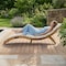 Alaterre Furniture Alaterre Outdoor Chaise Lounge Chair with Cushion Brown Cream Patio Furniture Design 80-OUTD-WD-CHSLNG - alternate 7