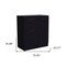 Homeroots 36" Black Drawer Combo Dresser 544057 - alternate 8
