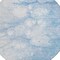 Homeroots 8' Sky Blue Denim Blue And Silver Round Abstract Washable Indoor Outdoor Area Rug 582220 - alternate 5