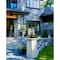 Z-Lite Hartwell 4-Light Outdoor Pier Mounted Fixture, 10 in W x 24.75 H, Sand Black 5019PHBR-533PM-BK - alternate 4