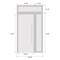 Vdomdoors Front Exterior Prehung Metal-Plastic Door, Manux 8111 White Silk, Side and Top Sidelite Transom, Of MANUX8111EXD-WS-W36+12xH80+14-LH - alternate 4