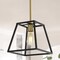 Jonathan Y Girard 9.25" 1-Light Farmhouse Industrial Iron LED Pendant, Black/Brass Gold JYL6509A - alternate 9