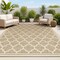 Jonathan Y Trebol Moroccan Trellis Textured Weave Brown/Beige 5 ft. x 8 ft. Indoor/Outdoor Area Rug SMB109A-5 - alternate 1