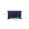 Homeroots 59" Blue Solid Wood Six Drawer Double Dresser 482390 - alternate 4