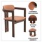 Leisuremod Velo Series Modern Dining Chair in Black Walnut Wood with Dark Brown Seat VCBW-51DBR - alternate 8