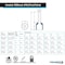 Kable Kontrol Wire Ferrules, Nylon Insulated, Single, 16 AWG, Pin Size 10 mm, Red, 500 Pcs, 500PK WFS-16-RD-500 - alternate 6