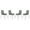 Leisuremod Astor Water Ripple Design Dining Chair, Transparent Black, 4PK AC20TBL4 - alternate 1