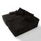 Homeroots 82" Black Corduroy Modular Sofa Chaise And Toss Pillows 634781 - alternate 1