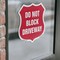 Signmission Driveway Shield Sign Do Not Block Drivew, 4 inch X 4 inch, Vinyl Decal, 5PK SHI-D-5PACK-4-378 - alternate 3