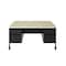 Hirsh Mobile Double Pedestal File Desk W/ Round Corner T-Mold Top, 30 in D X 29.5 in H, 60 in W X 25056 - alternate 4