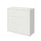 Hirsh 42 in W 3 Drawer Lateral File Cabinet, White, A4/Legal/Letter 23705 - alternate 3