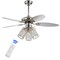 Jonathan Y Kris 42" 3-Light Crystal LED Ceiling Fan With Remote, Chrome JYL9705A - alternate 10