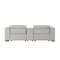 Homeroots 93in Light Gray and Brown Leather Power Reclining Loveseat With Storage 720542 - alternate 8