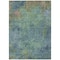 Homeroots 5' X 8' Blue Abstract Washable Indoor Outdoor Area Rug 608766 - alternate 4