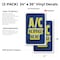 Signmission A/C Service Here, Vinyl Decals Only 24 Inch x 36 Inch, Vinyl Decal, 2PK DSB-2436-2PACK-30338 - alternate 2