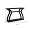 Homeroots 47" Espresso Floor Shelf Console Table With Storage 332813 - alternate 4