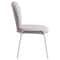 Leisuremod Celestial Boucle Dining Side Chair with White Powder Coated Iron Frame, Grey CCW-23GR - alternate 5