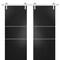 Sartodoors Sturdy Double Barn Door with Hardware, Planum 0110 Black Matte and Aluminum Strips, 13FT Rail Hange PLANUM0110DB-S-BLK-64 x 84 (2* 32x84) - alternate 1
