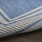 Homeroots 6' X 9' Denim Blue And Ivory Geometric Indoor Outdoor Area Rug 572871 - alternate 7