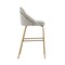 Manhattan Comfort Gracie Barstool in Stone and Gold - Set of 3 3-BS022-GST - alternate 7