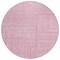 Homeroots 8' Pink And Ivory Round Geometric Washable Indoor Outdoor Area Rug 600848 - alternate 6