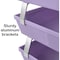 Acrimet Facility 3 Tier Letter Tray Side Load Letter Size Desktop File Organizer Plastic Solid Blue 255.LO - alternate 7