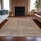 Homeroots 8' X 10' Brown And Ivory Abstract Washable Indoor Outdoor Area Rug 631086 - alternate 5