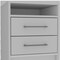 Homeroots 20" Wood Two Drawer Nightstand 438333 - alternate 3