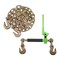 Mytee Products 3/8 in - 1/2 in Hi-Viz Green Quick Ratchet Chain Binder with 3/8 in X 20 ft G70 Chain CBRSFH38x1-CH3820x1-KIT - alternate 1