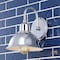 Jonathan Y Frisco 8" 1-Light Farmhouse Industrial Iron LED Vanity, Chrome JYL7481A - alternate 6