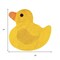 Homeroots 25" Yellow Cotton Rubber Duckie Youthful Bath Rug 635394 - alternate 5