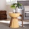 Bali & Pari Alara Hand-carved Suar Wood Side Table 259-14282-ZORO - alternate 8