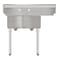 Koolmore 2 Compartment Stainless Steel  Commercial Kitchen Prep & Utility Sink with Drainboard SB141611-12L3 - alternate 7
