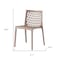 Homeroots Set of Two Gray Heavy Duty Plastic Outdoor Stacking Dining Chairs, 2PK 565268 - alternate 4